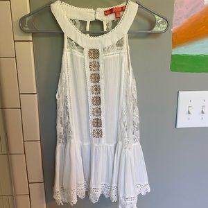 🌼Saks Fifth Ave. Lace High Neck Blouse